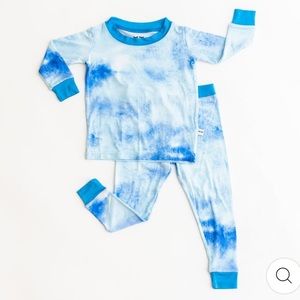 Little Sleepies Blue Watercolor Two-Piece PJ Set